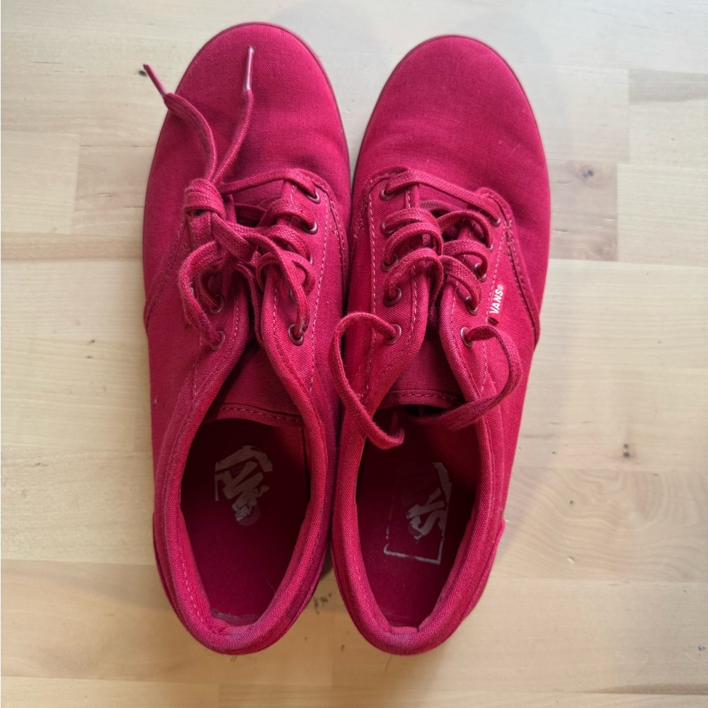 Vans Bold Red Sneakers W 8
